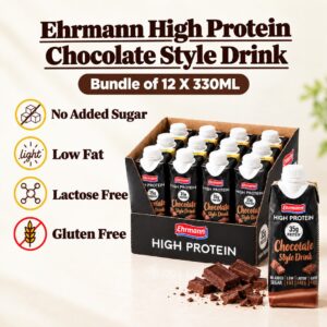 Ehrmann High Protein Chocolate Style Drink - Bundle of 12