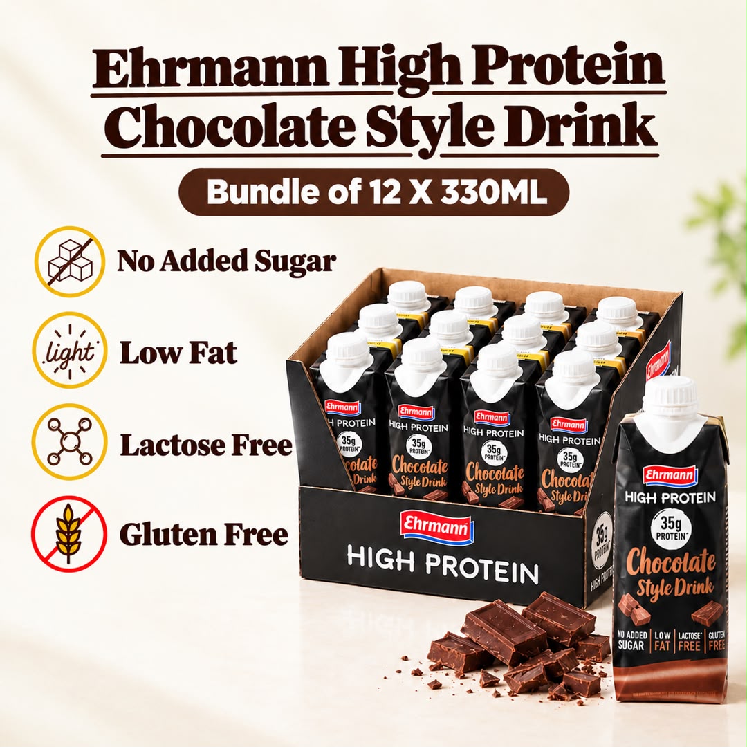 Ehrmann High Protein Chocolate Style Drink - Bundle of 12